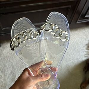 Chinese laundry jelly sandals